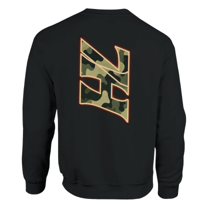 DNA Code Camouflage Sweatshirt Schwarz Frontansicht

