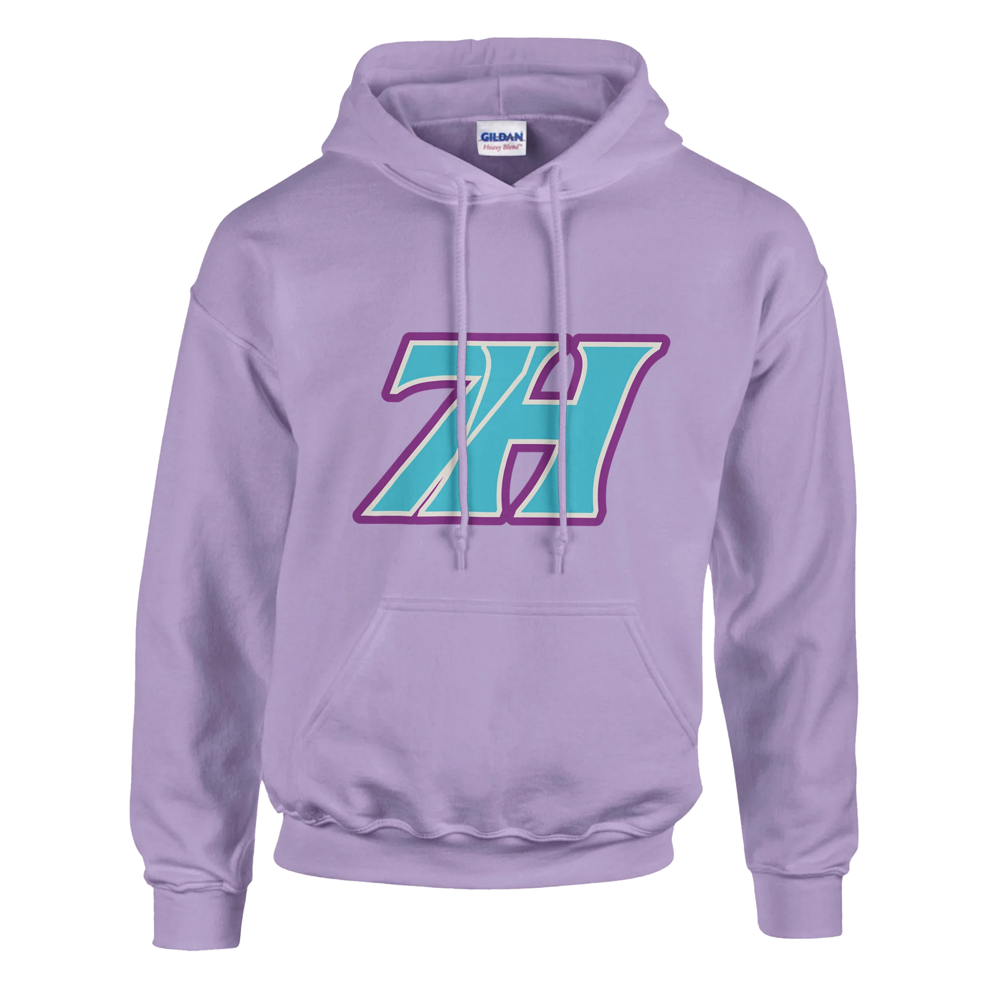 7H Cyan Purple Hoodie Profil - Premium Hoodwear Haramhood Streetwear