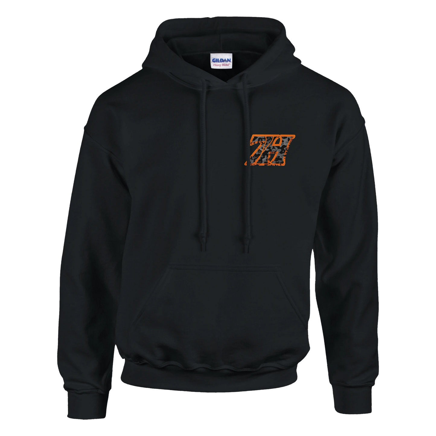 DNA Code Hoodie schwarz Frontansicht
