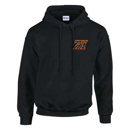 DNA Code Hoodie schwarz Frontansicht

