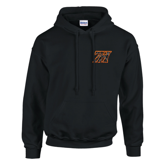 DNA Code Hoodie schwarz Frontansicht
