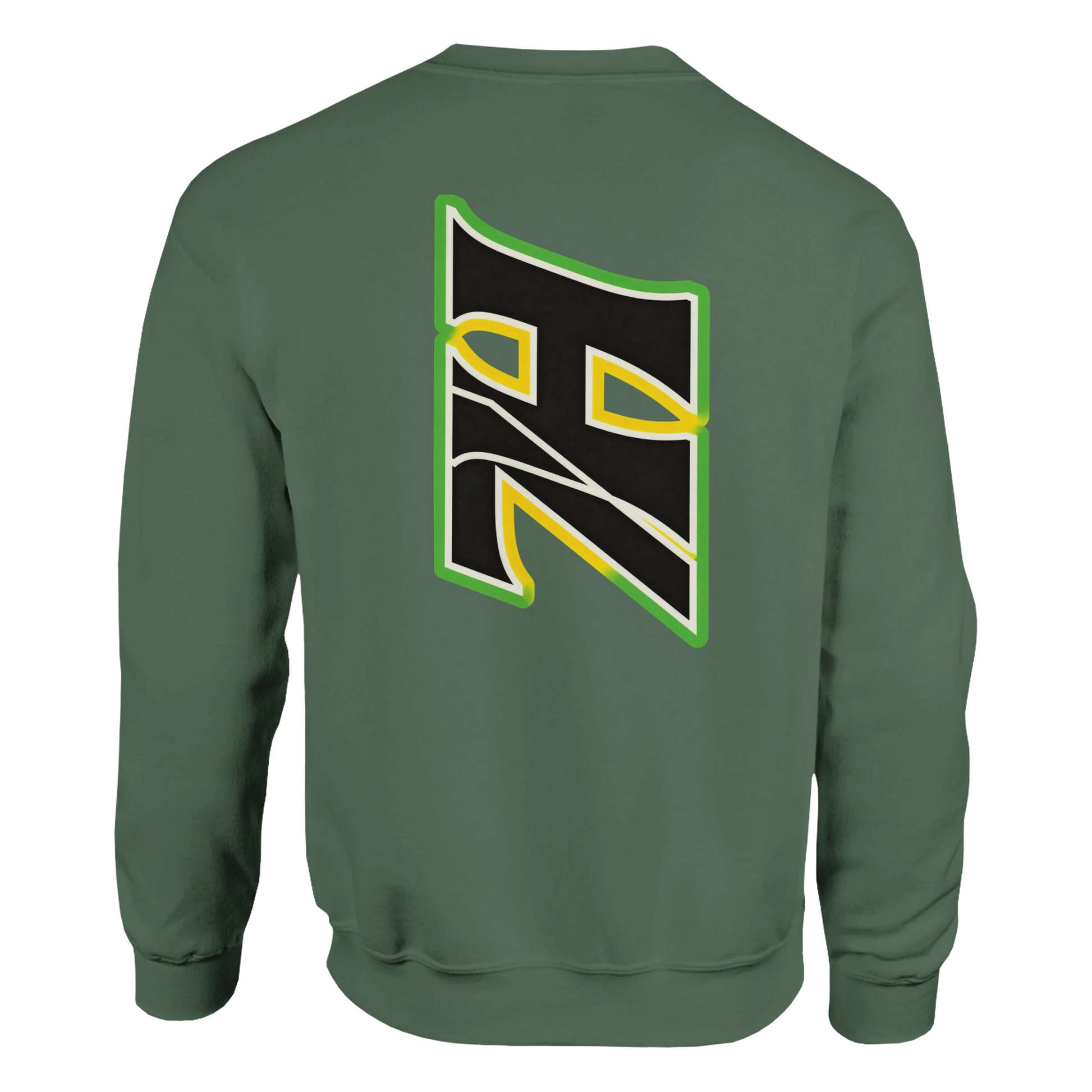 DNA Code Purple Sweatshirt Grün Rückansicht
