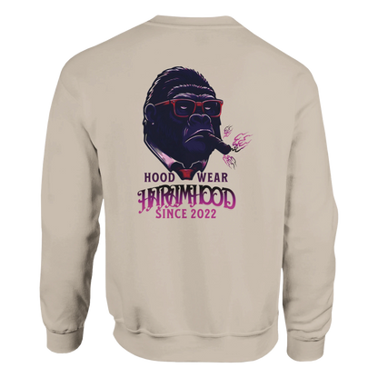 Gorilla Boss Sweatshirt Beige Frontansicht
