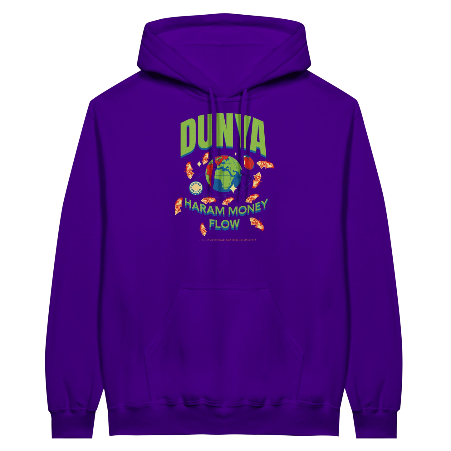 7HARAMHOOD Dunya Haram Money Flow Hoodie Unisex – Oversized Streetwear Hoodie schwarz, premium Hoodwear DACH