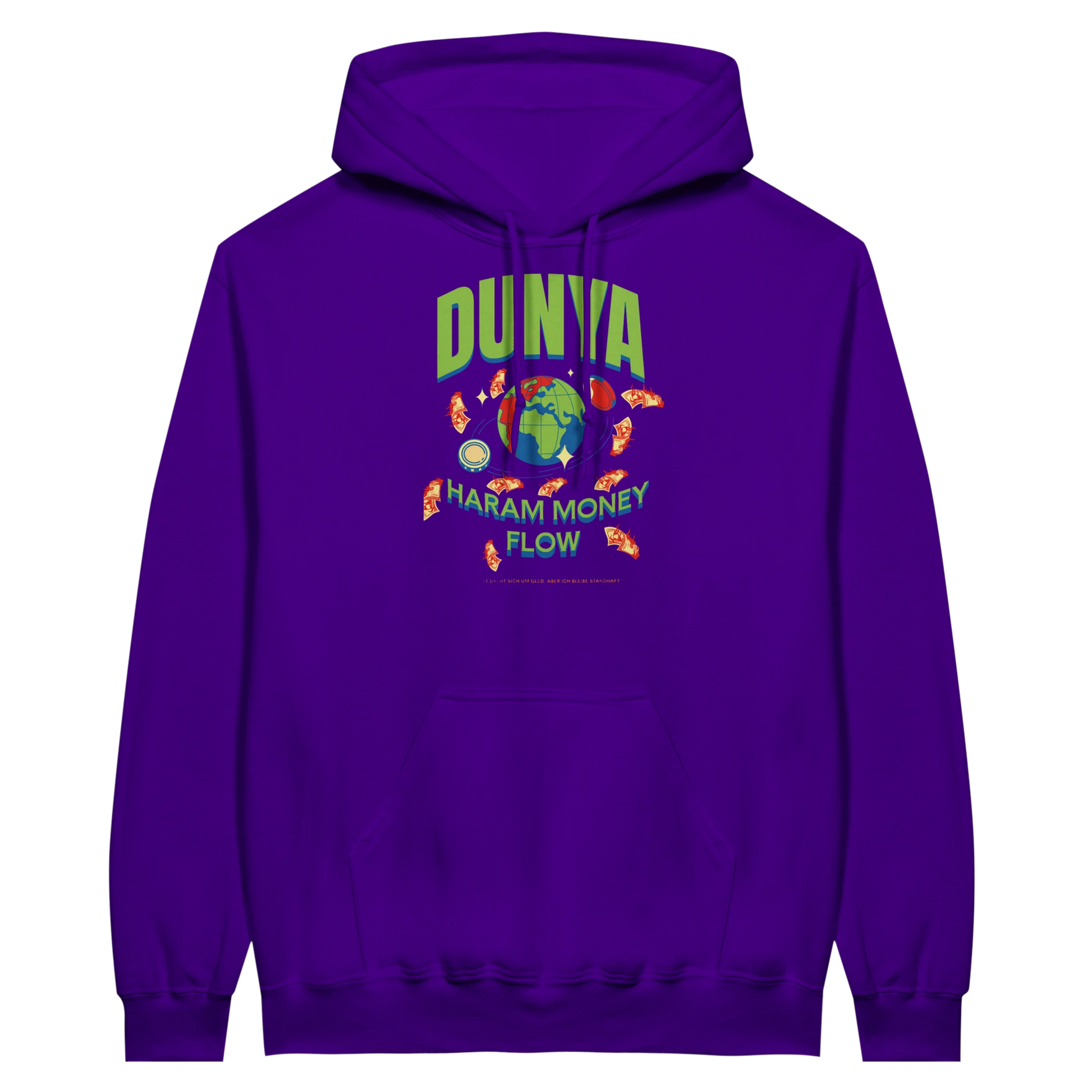 7HARAMHOOD Dunya Haram Money Flow Hoodie Unisex – Oversized Streetwear Hoodie schwarz, premium Hoodwear DACH