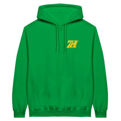 DNA Code Hoodie Grün Frontansicht
