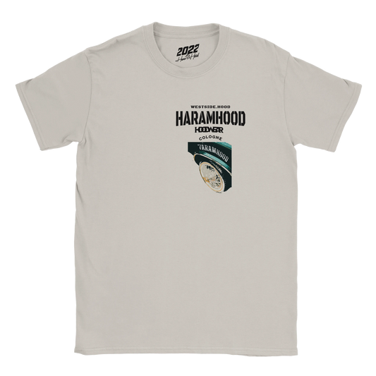 HARAMHOOD Westside Cologne T-Shirt Stone Grey Streetwear Vorderseite