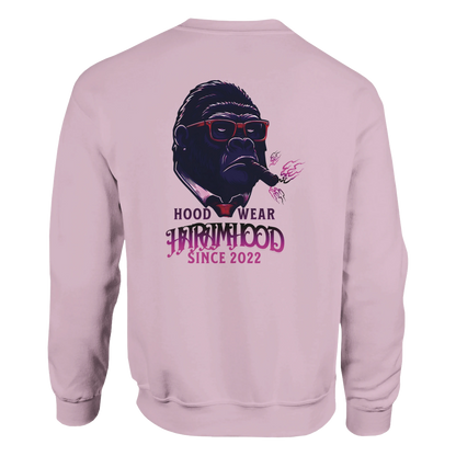 Gorilla Boss Sweatshirt Pink Frontansicht
