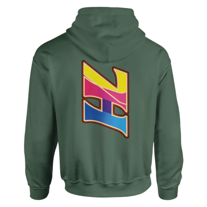 DNA Code Hoodie Grün Frontansicht
