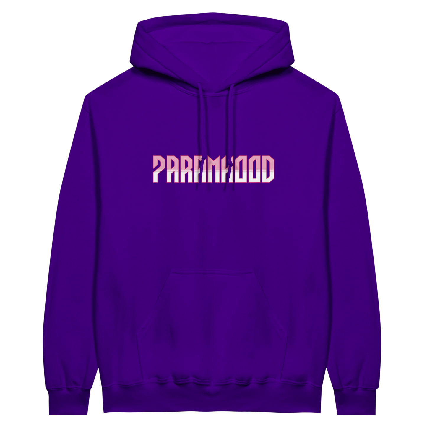 7HARAMHOOD Rosa Hoodie – Rückansicht Signature Back-Print, Light Pink Premium Hoodwear Hood