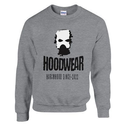 7HARAMHOOD Gasmaske Sweatshirt Grau Frontansicht Brand Since-2022

