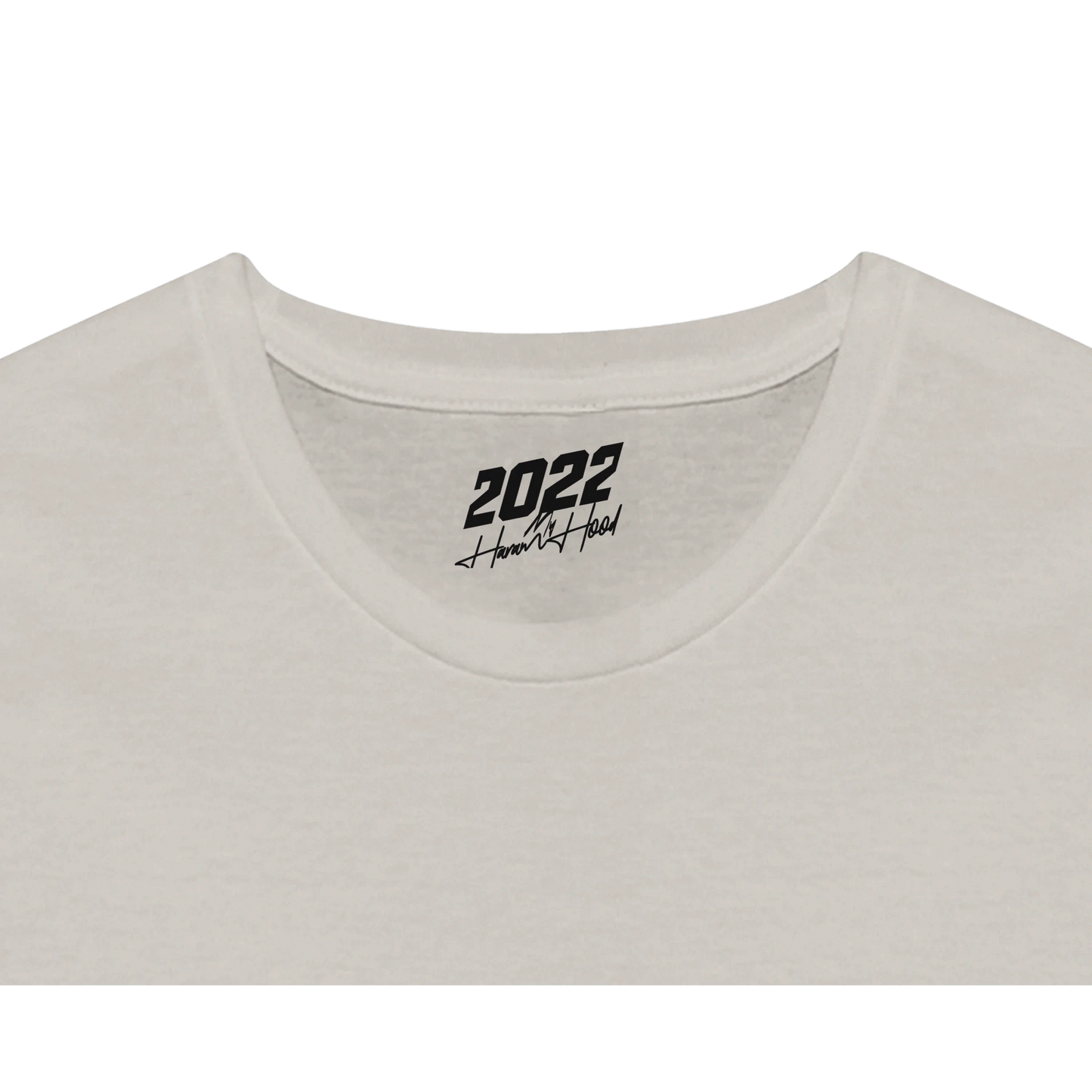 HARAMHOOD Westside Cologne Lowrider T-Shirt Stone Grey Streetwear Detail