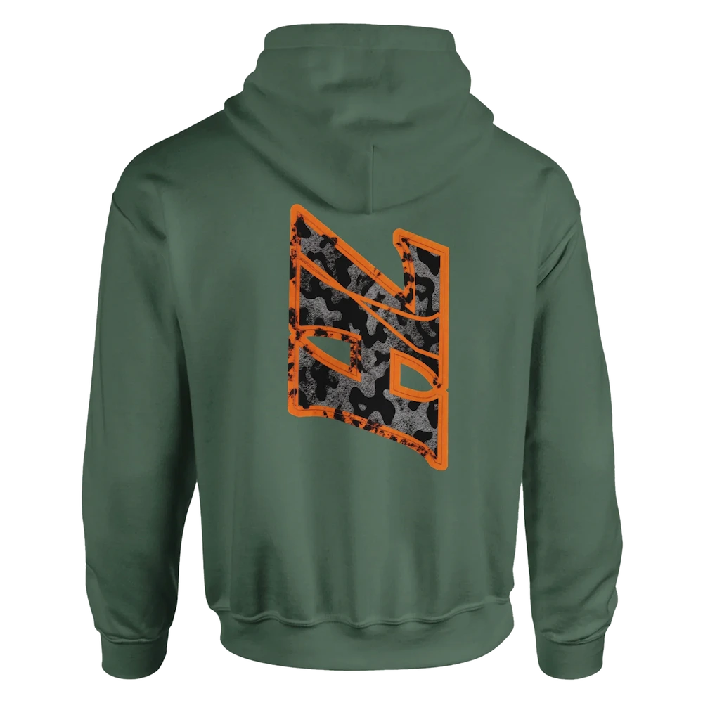 DNA Code Hoodie Grün Rückansicht
