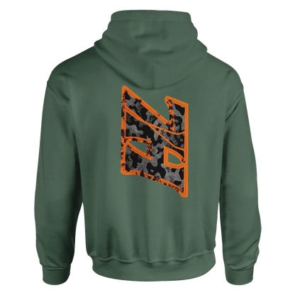 DNA Code Hoodie Grün Rückansicht
