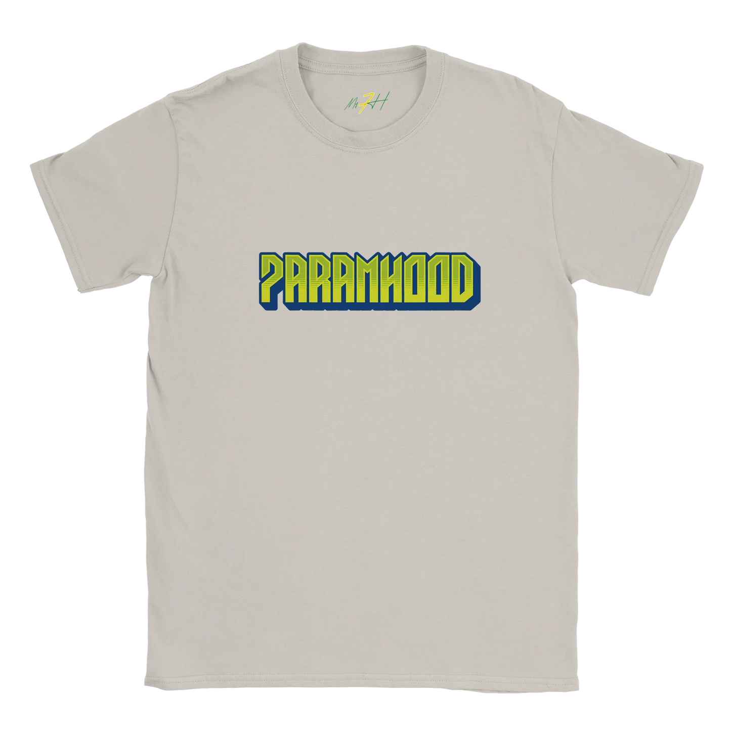 7ARAMHOOD Signature Streetwear T-Shirt Gelb Streetwear Rückseite