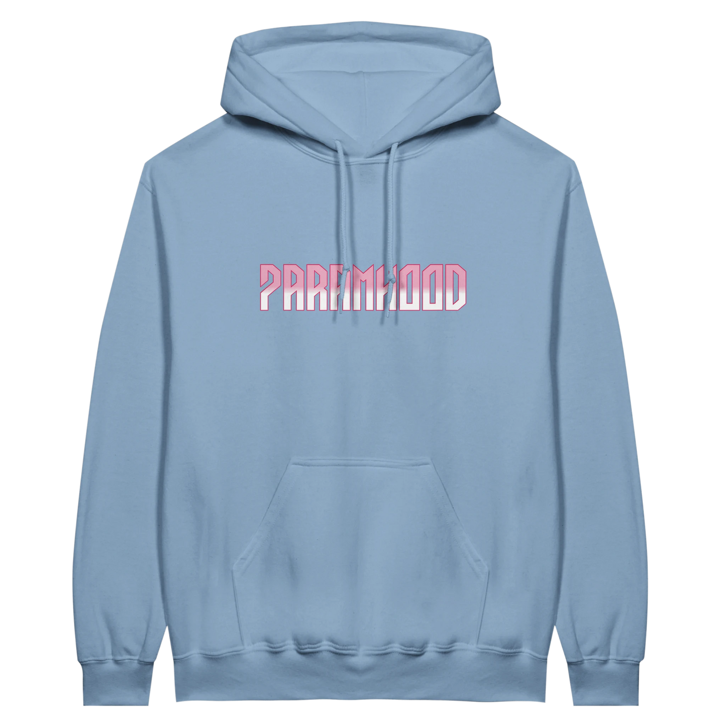 7HARAMHOOD Rosa Hoodie – Seitenansicht Oversized Fit, Rosa Unisex Hoodwear Statement urban