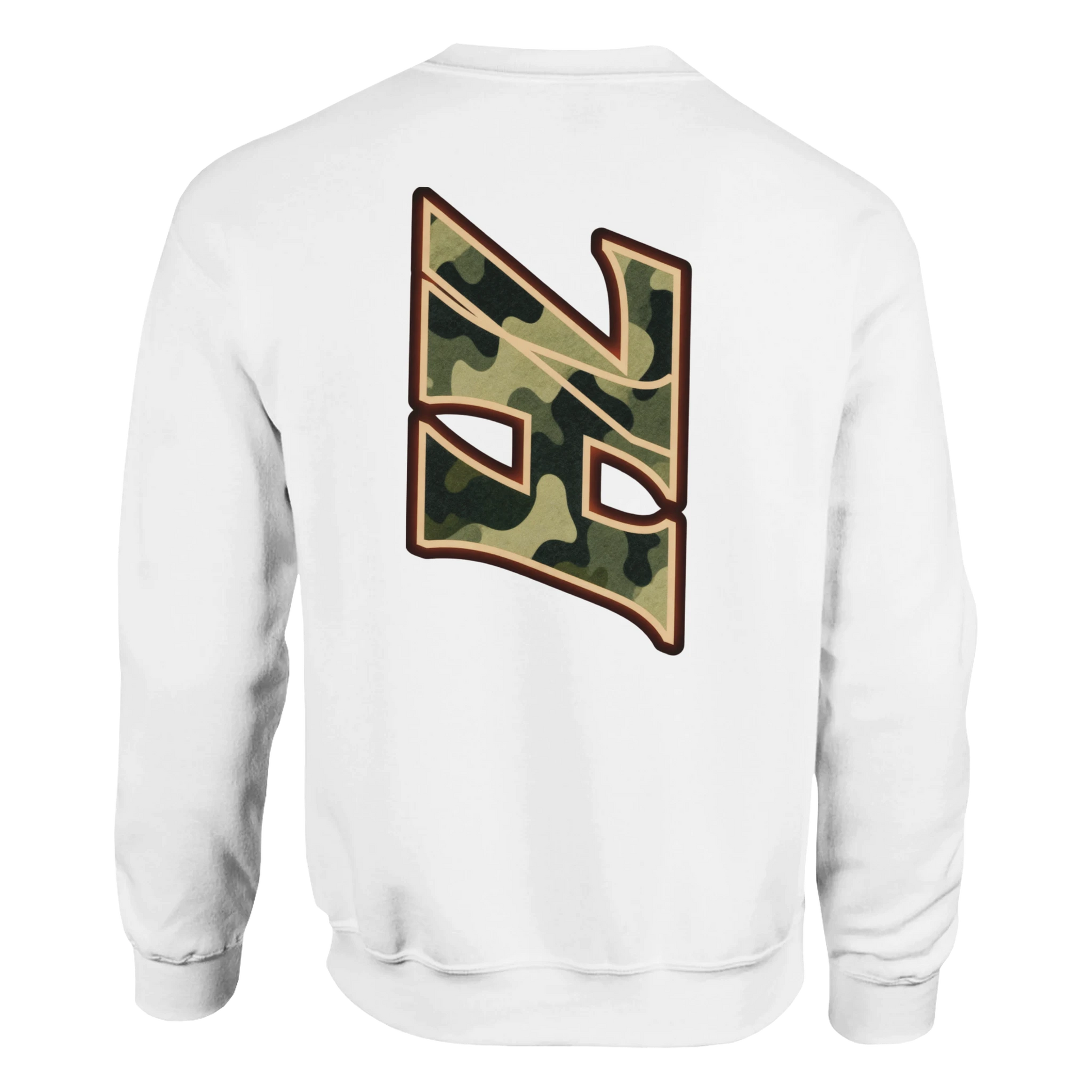 DNA Code Camouflage Sweatshirt Weiß Frontansicht
