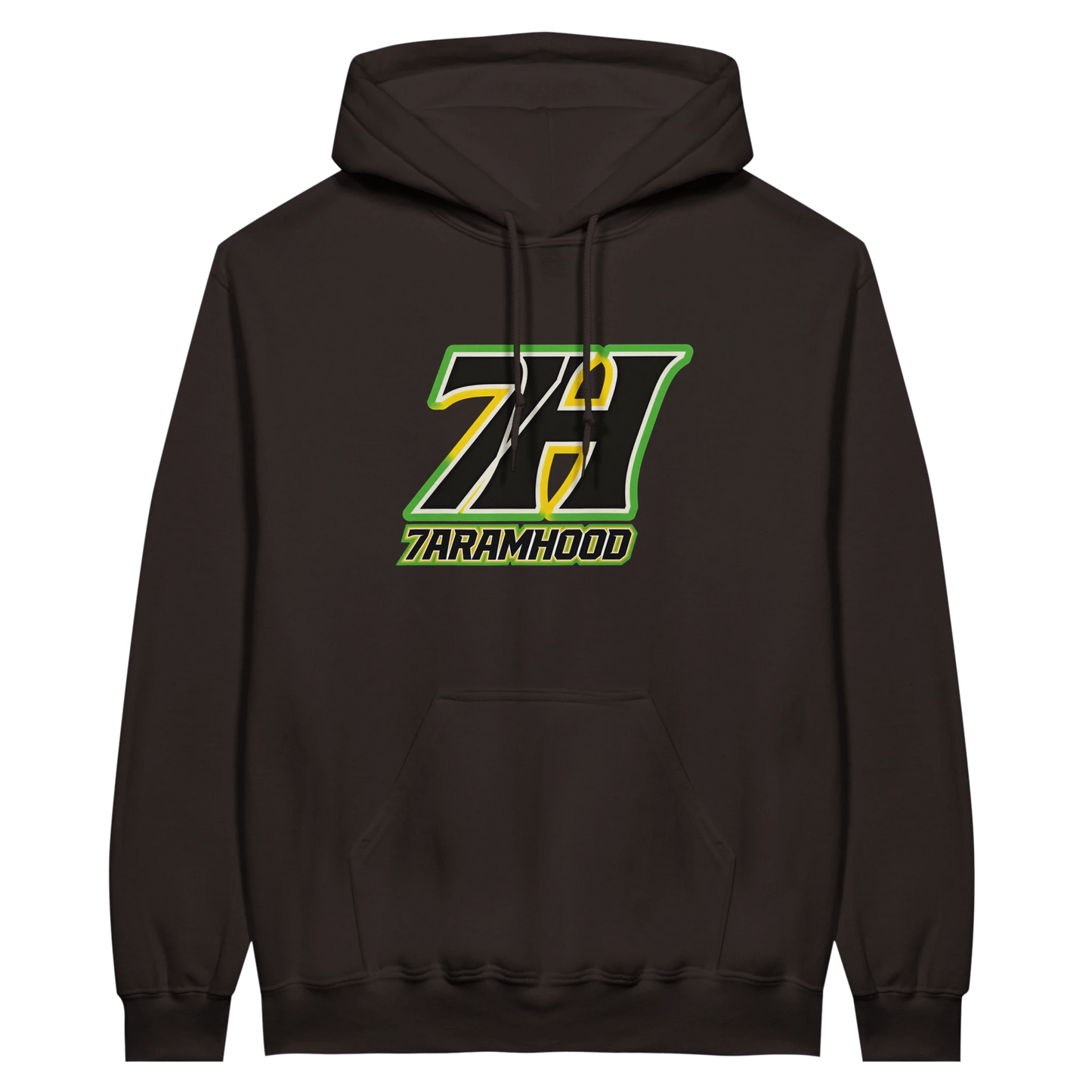 7H DNA Code Hoodie – Seitenansicht Oversized Fit, Unisex Hoodwear authentisch urban stark